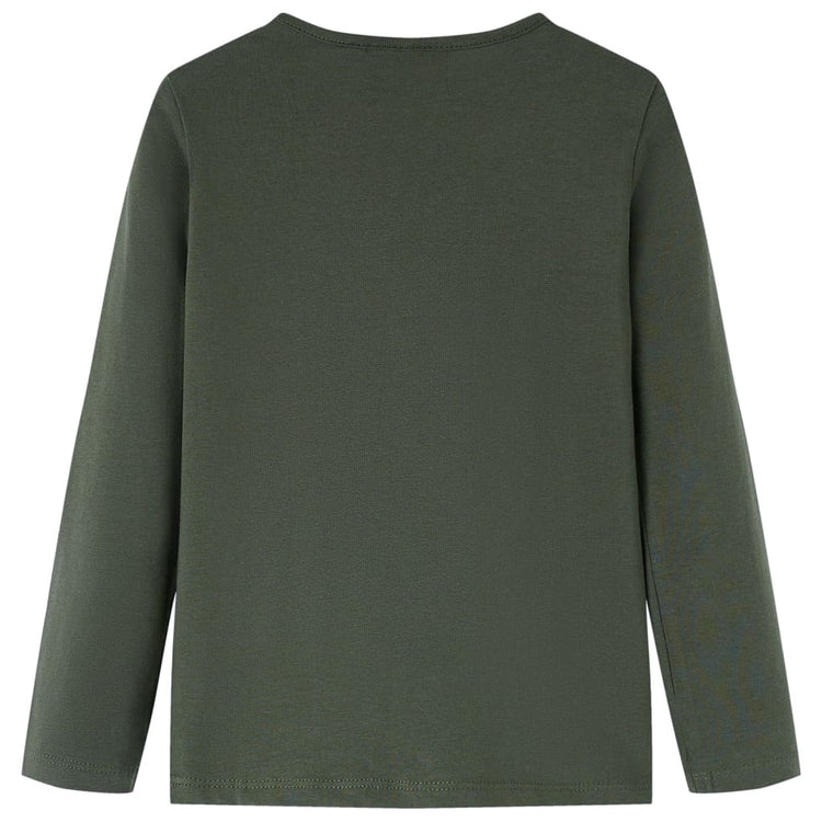 Vidaxl kindershirt met lange mouwen 92 kakikleurig