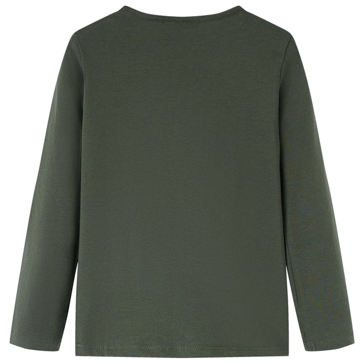 Vidaxl kindershirt met lange mouwen 104 kakikleurig