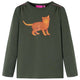 Vidaxl kindershirt met lange mouwen 140 kakikleurig