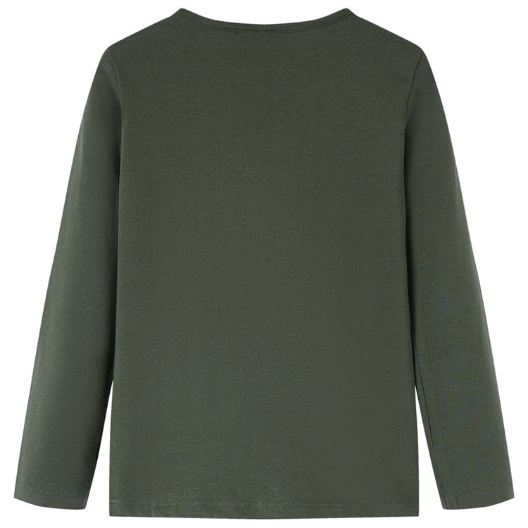 Vidaxl kindershirt met lange mouwen 140 kakikleurig