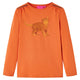 Vidaxl kindershirt met lange mouwen 92 oranjebruin