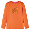 Vidaxl kindershirt met lange mouwen 104 oranjebruin
