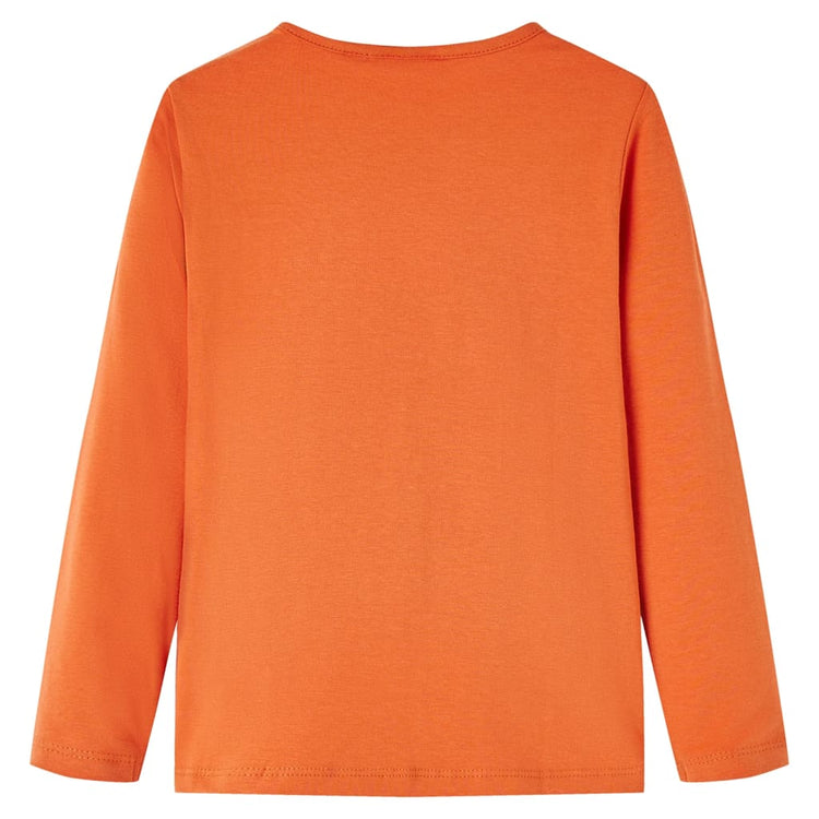 Vidaxl kindershirt met lange mouwen 116 oranjebruin