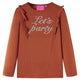 Vidaxl kindershirt met lange mouwen 128 cognackleurig