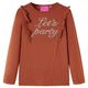 Vidaxl kindershirt met lange mouwen 140 cognackleurig