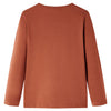 Vidaxl kindershirt met lange mouwen 140 cognackleurig