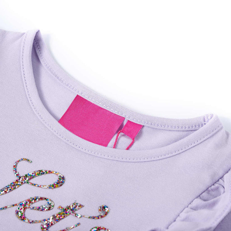 Vidaxl kindershirt met lange mouwen 104 lichtlila