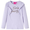 VidaXL Kindershirt met lange mouwen 116 lichtlila