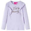 Vidaxl kindershirt met lange mouwen 128 lichtlila