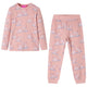 Vidaxl kinderpyjama met lange mouwen 92 lichtroze