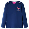Vidaxl kindershirt met lange mouwen 104 marineblauw