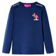 Vidaxl kindershirt met lange mouwen 128 marineblauw