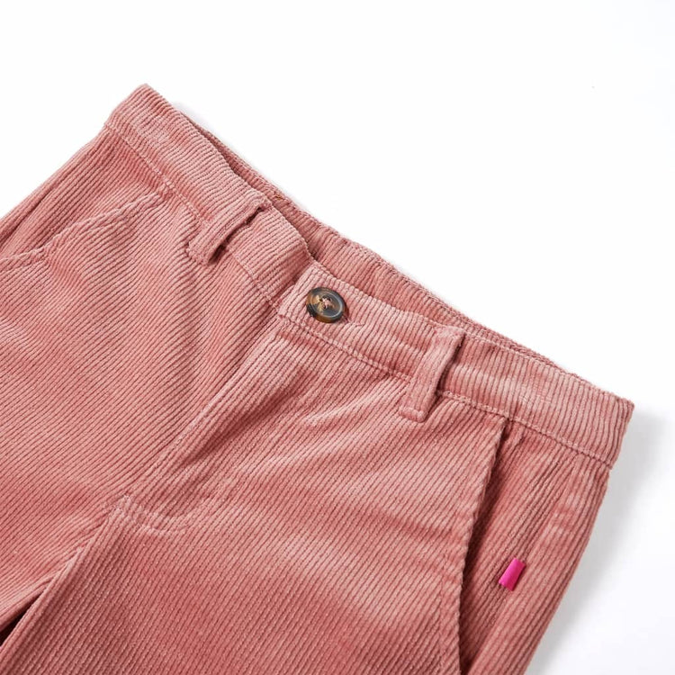 Vidaxl kinderbroek 104 ribfluweel oudroze