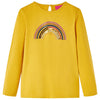 VidaXL Kindershirt met lange mouwen 140 okerkleurig