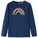 Vidaxl kindershirt met lange mouwen 92 marineblauw