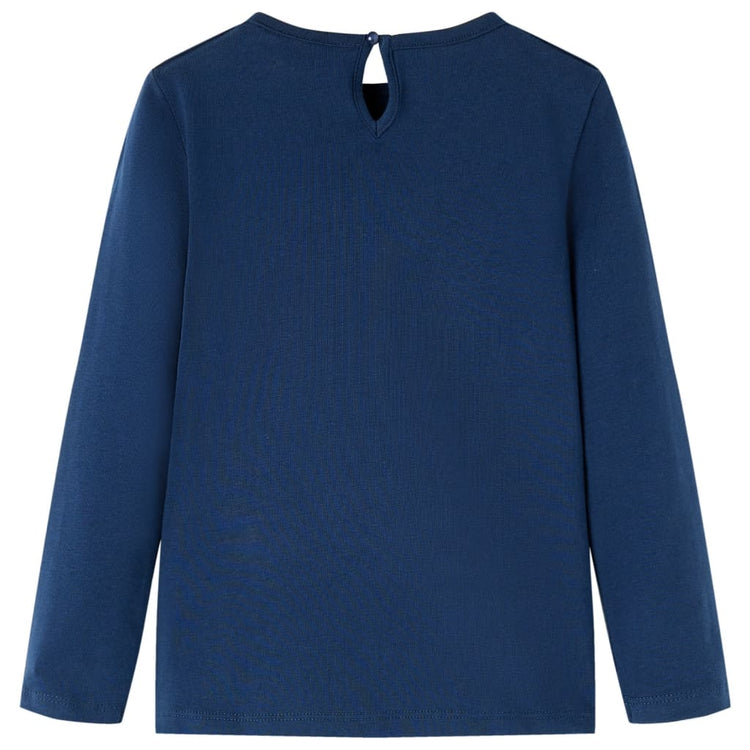 Vidaxl kindershirt met lange mouwen 104 marineblauw