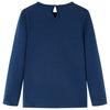 Vidaxl kindershirt met lange mouwen 104 marineblauw