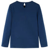 VidaXL Kindershirt met lange mouwen 140 marineblauw
