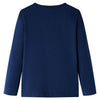 Vidaxl kindershirt met lange mouwen 92 marineblauw