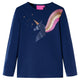 Vidaxl kindershirt met lange mouwen 104 marineblauw