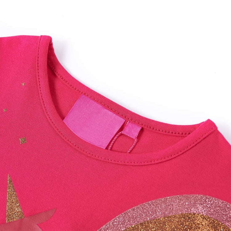 Vidaxl kindershirt met lange mouwen 92 felroze