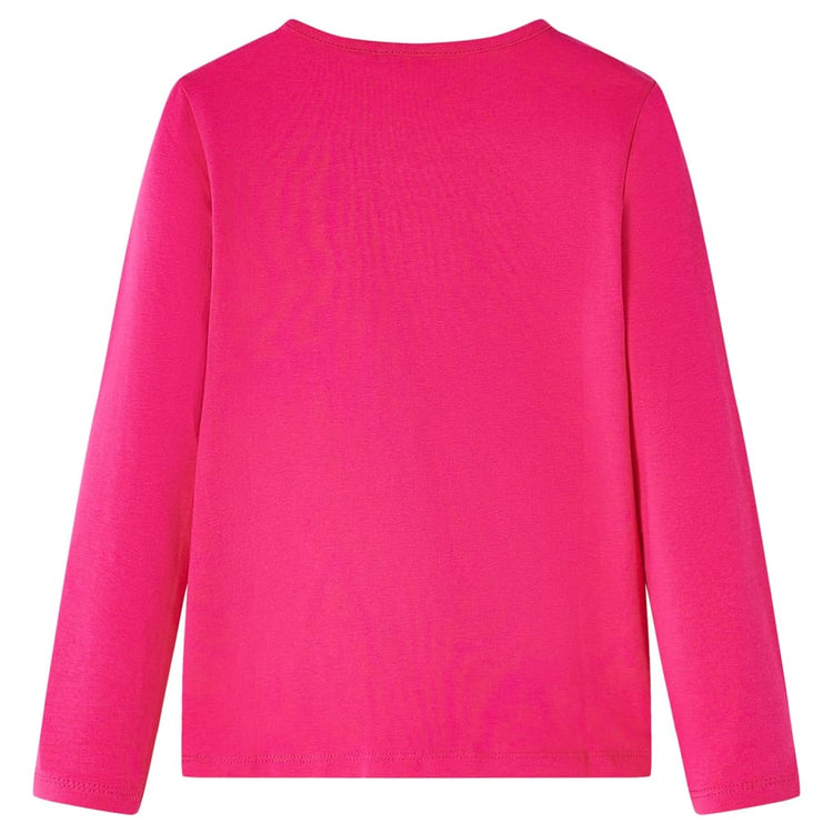 VidaXL Kindershirt met lange mouwen 116 felroze