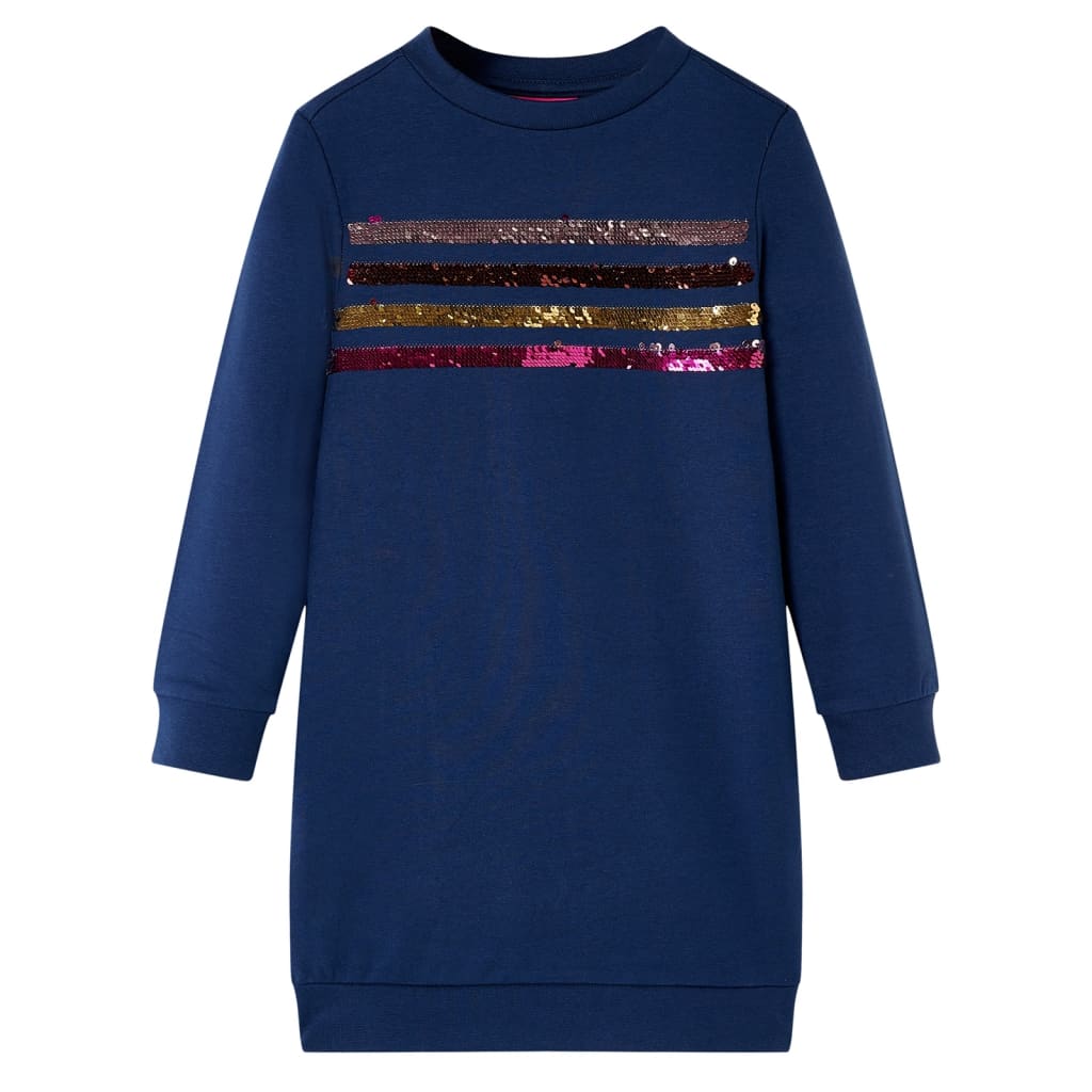 Vidaxl kinderjurk 92 marineblauw