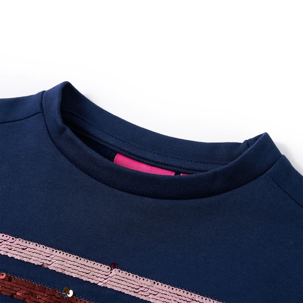 Vidaxl kinderjurk 104 marineblauw