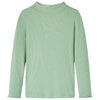 VidaXL Kindershirt met lange mouwen lage col 92 donkermintkleurig