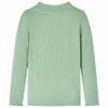 Vidaxl kindershirt met lange mouwen lage col 140 donkermintkleurig