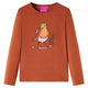 Vidaxl kindershirt met lange mouwen 104 cognackleurig