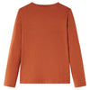 Vidaxl kindershirt met lange mouwen 116 cognackleurig