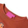 Vidaxl kindershirt met lange mouwen 116 cognackleurig