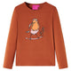 Vidaxl kindershirt met lange mouwen 128 cognackleurig
