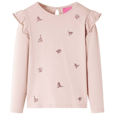 VidaXL Kindershirt met lange mouwen 104 roze