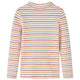 Vidaxl kindershirt met lange mouwen 92 gestreept ecru