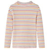 Vidaxl kindershirt met lange mouwen 104 gestreept ecru
