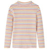 Vidaxl kindershirt met lange mouwen 116 gestreept ecru