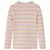 Vidaxl kindershirt met lange mouwen 116 gestreept ecru