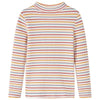 Vidaxl kindershirt met lange mouwen 128 gestreept ecru