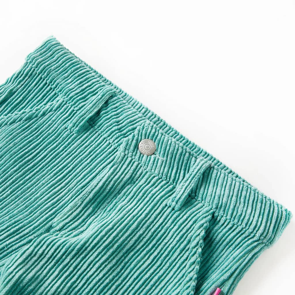 Vidaxl kinderbroek 116 ribfluweel mintgroen