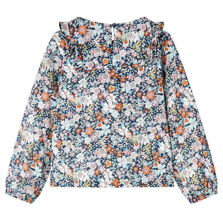 Vidaxl kindershirt met lange mouwen 116 donkerblauw