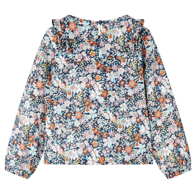 Vidaxl kindershirt met lange mouwen 140 donkerblauw