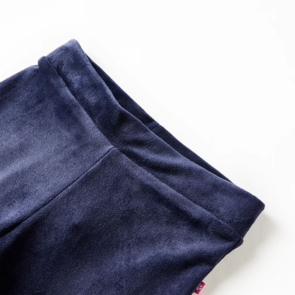 Vidaxl kinderbroek fluweel 92 donkerblauw