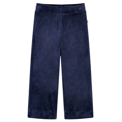 VidaXL Kinderbroek fluweel 104 donkerblauw