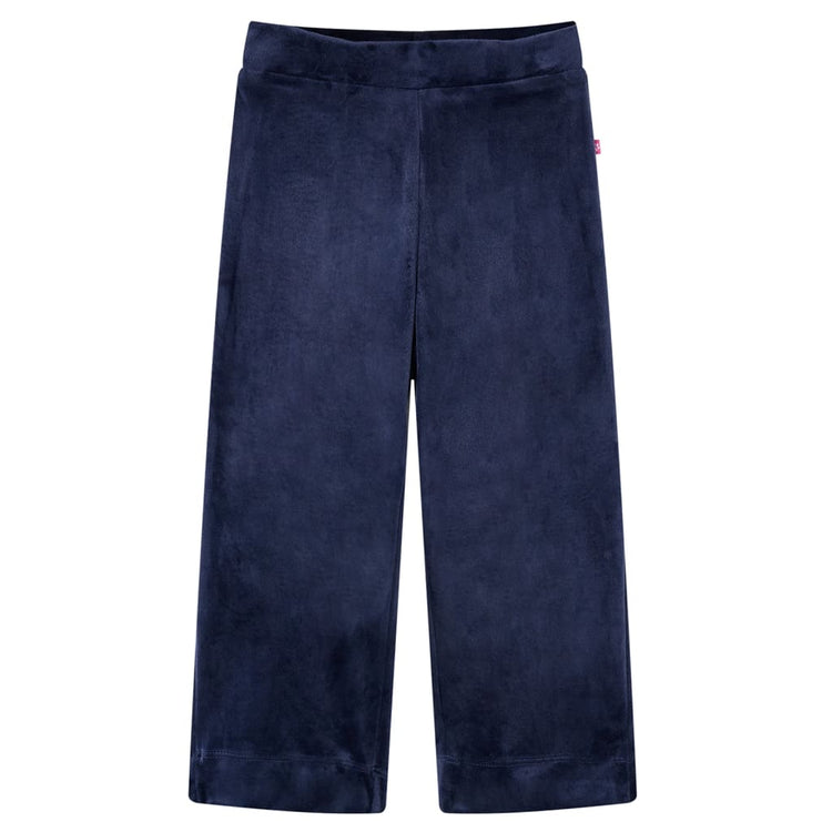 Vidaxl kinderbroek fluweel 116 donkerblauw