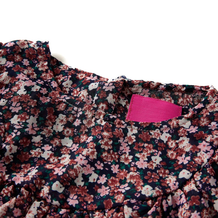Vidaxl kindershirt met lange mouwen 116 donkerroze