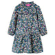 Vidaxl kinderjurk met lange mouwen 128 donkerblauw