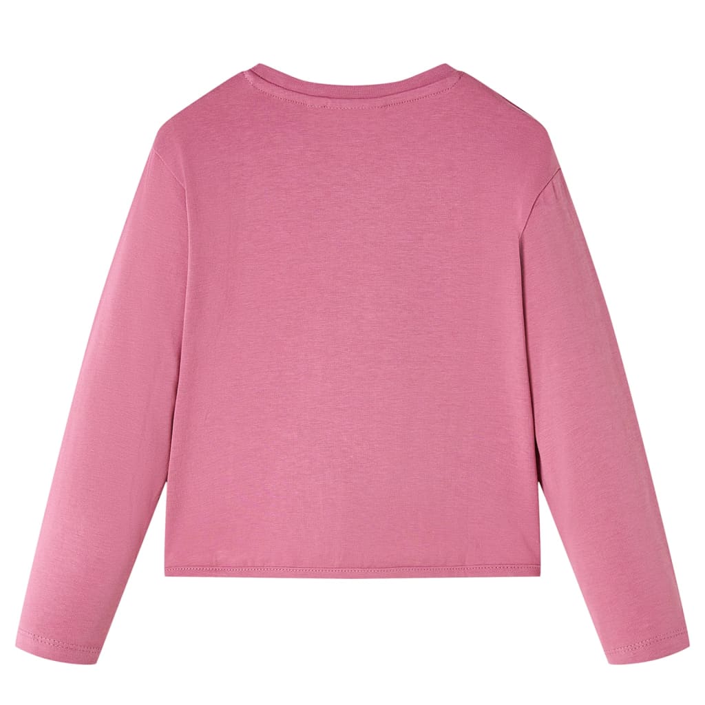 Vidaxl kindershirt met lange mouwen 116 frambooskleurig