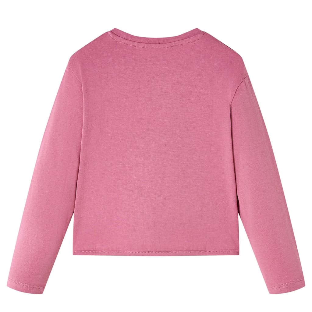 Vidaxl kindershirt met lange mouwen 140 frambooskleurig